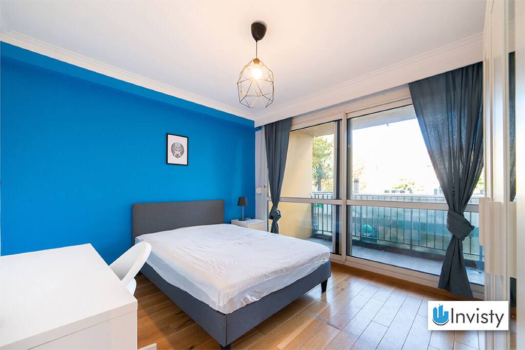 T5 102m² Lyon chambre bleue